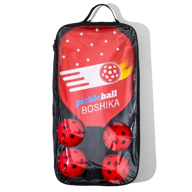 Padelschläger-Strandset aus Holz mit Ball, Outdoor-Sport, Fitnessgeräte, Kombination aus Badmintonschläger aus dem Festland China: Blau