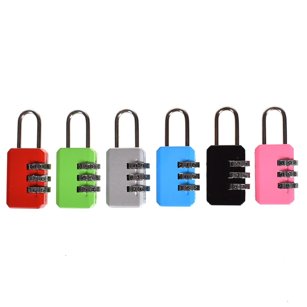 Nice 3 Digit Dial Combination Code Number Lock Padlock For Luggage Zipper Bag Suitcase Drawer durable Locks Travel Safe Lock