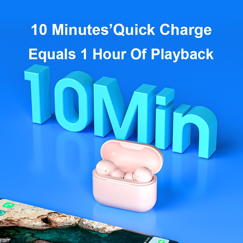 QCY T10 Bluetooth Drahtlose Kopfhörer Dual-Anker in-ohr Kopfhörer APP intelligente steuerung 4 mikrofon Lärm reduktion
