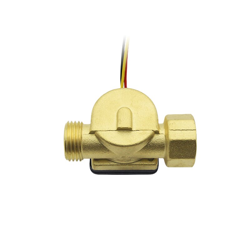 G 1/2" Brass Liquid Flow Water Meter Hall Effect Sensor for Tankless Heater water meter hall sensor SEN-HZ21FA