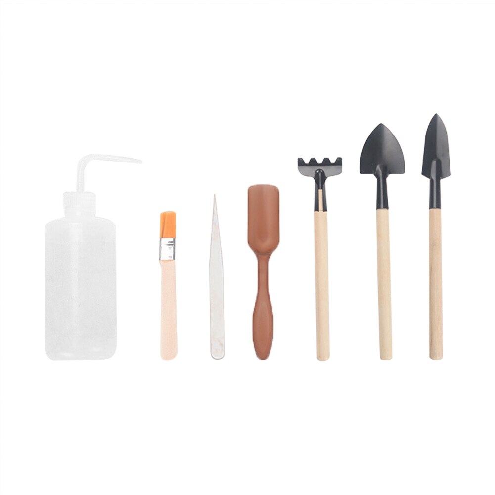 Garden Planter Kit Succulent Planting DIY Tool Set Transplant Seedling Tool Bonsai Fertilizer Drilling Device Garden Planting: 7pcs