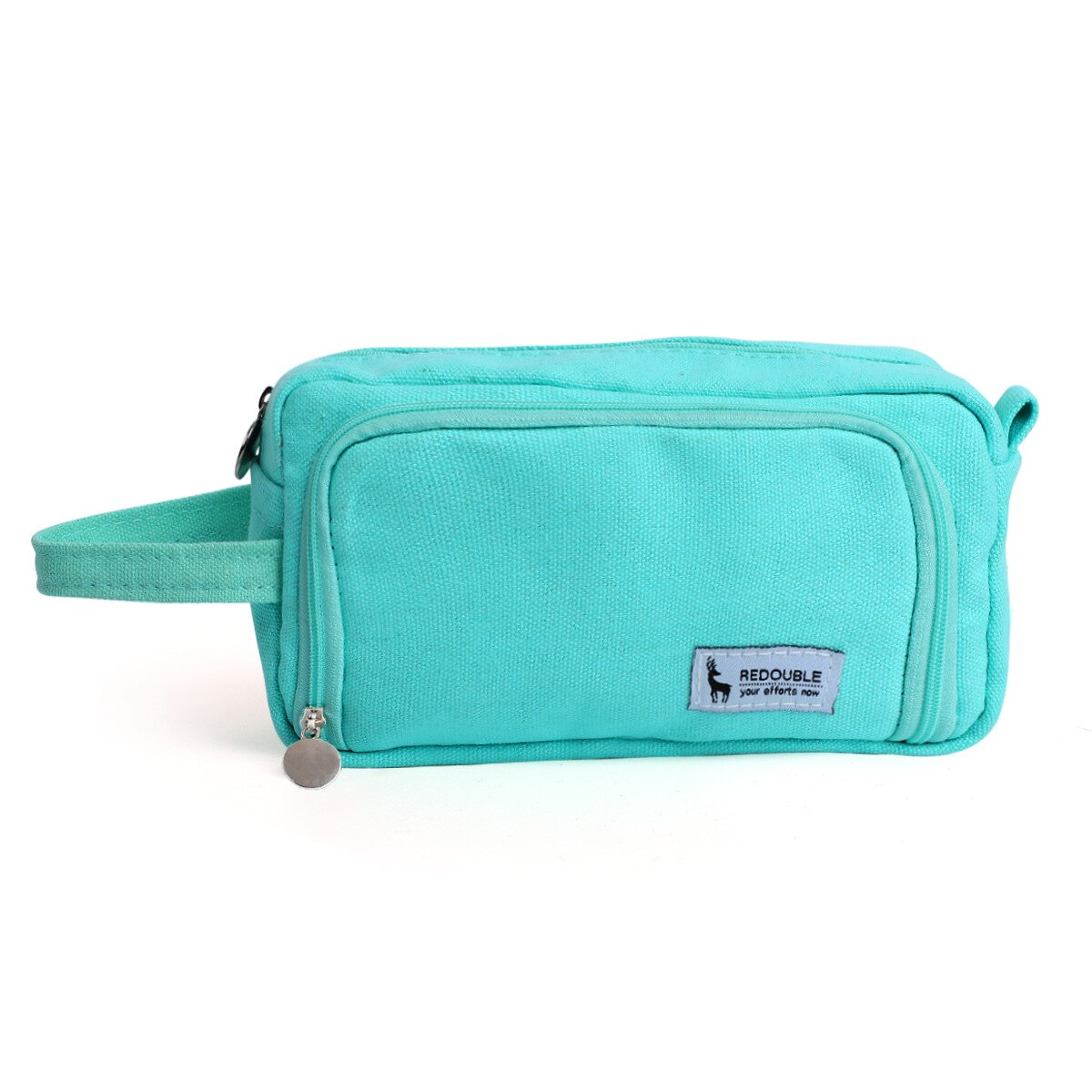 bref grille étudiant Double couche porte-crayon école stylo étui pour filles garçons papeterie grande toile crayon sac estojo escolar: 1
