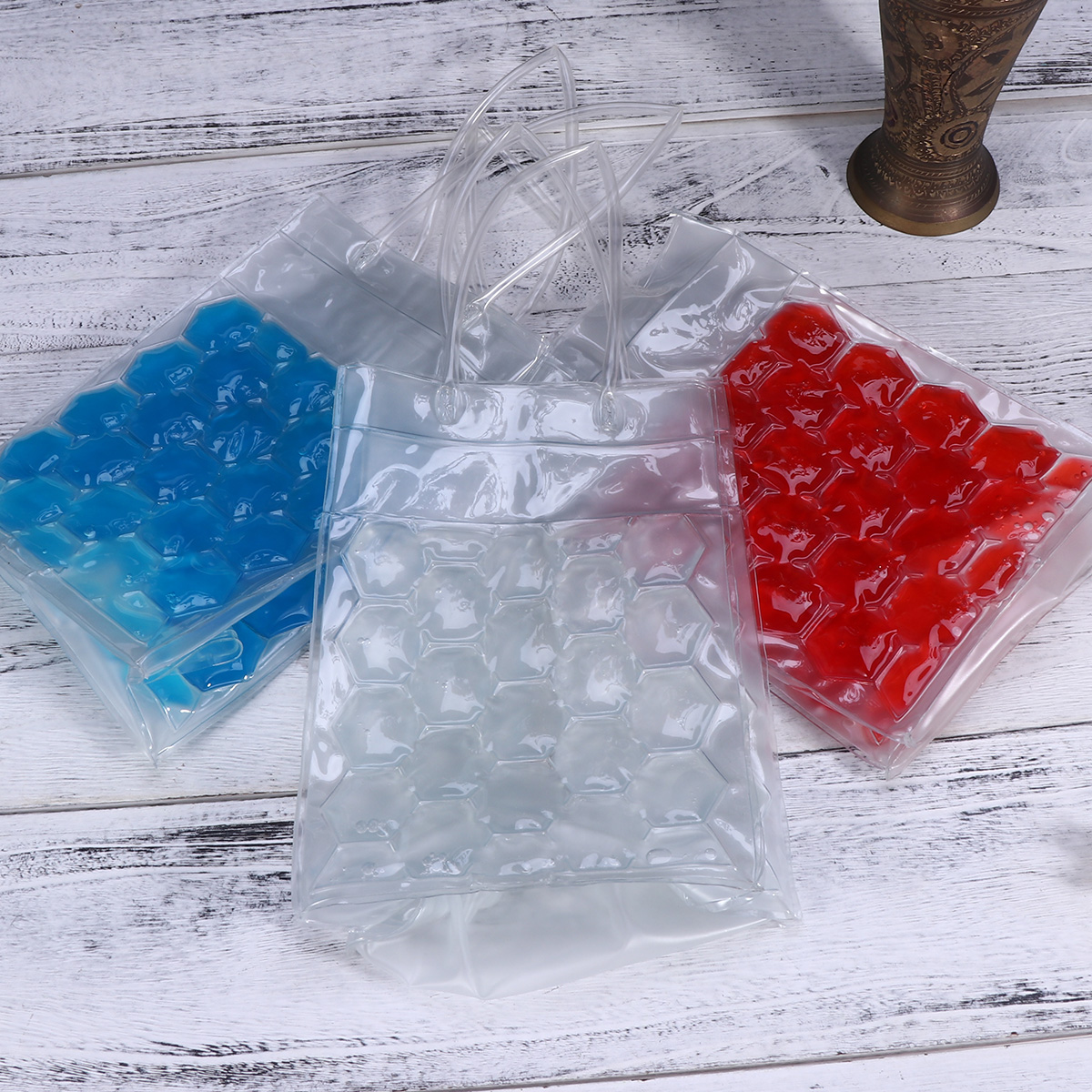 1pc Wine Bottle Freezer Bag Chilling Cooler Ice Bag Beer Cooling Gel Holder Carrier 750ML (4 Bottles Separate)