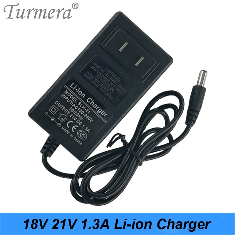 21v 18v 1.3a lithium batterioplader elektrisk skruetrækker 18v 5 serie 18650 lithium batteri væg oplader  dc 5.5 2.1