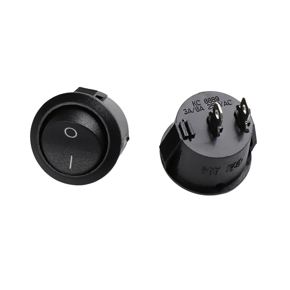 Mode 5 PCS MINI RONDE Toggle Switch Auto Boot Switch Drukknop Rocker Switch ON/OFF Boot Schakelaars 3A/250 V 6A/125 V
