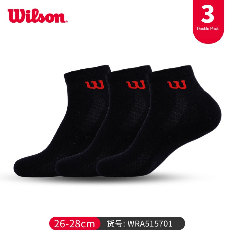 Wilson Long Medium Short Socks Towel Bottom Tennis Socks Men's and Women's Tennis Socks 3 Pairs: Gold