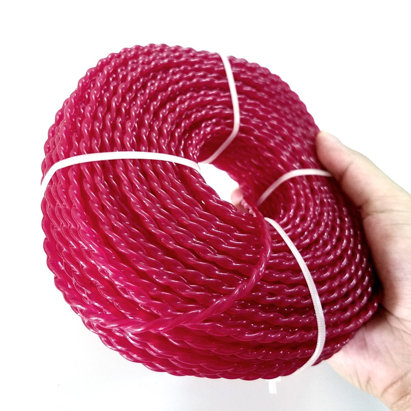 3Mm Bosmaaier Strimmer Lijn Maaien Nylon Trimmer Touw Maaien Draad Ovale Nylon Stro Touw 60M Gazon maaier Accessoire