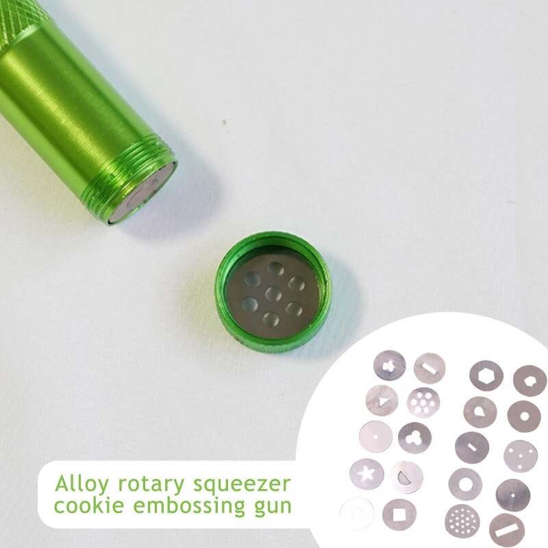 20 Stks/set Rvs Tips Duurzaam Koffiebrander Gun Sculptuur Mold Discs Klei Klei Extruder Craft Fondant Cake Diy Mold Tool