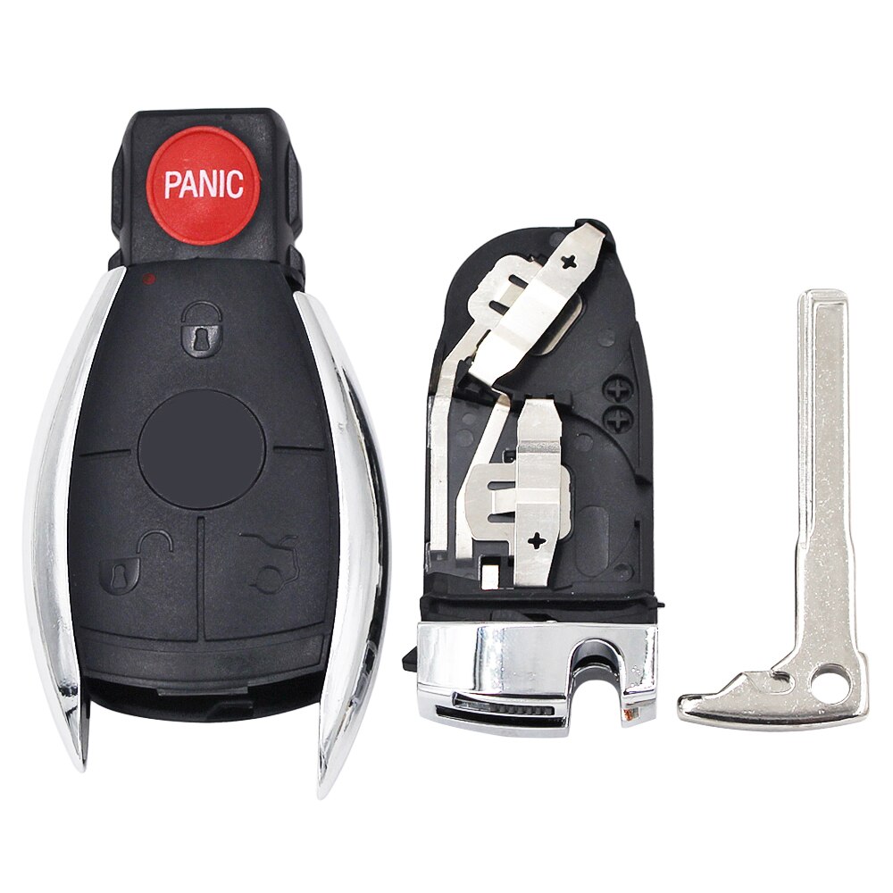 3/4 Button Smart Key Shell for Mercedes Benz W211 A C E G S R SL ML GML CL GL CLS CLA CLK SLK GLK with Battery Holder Small Key