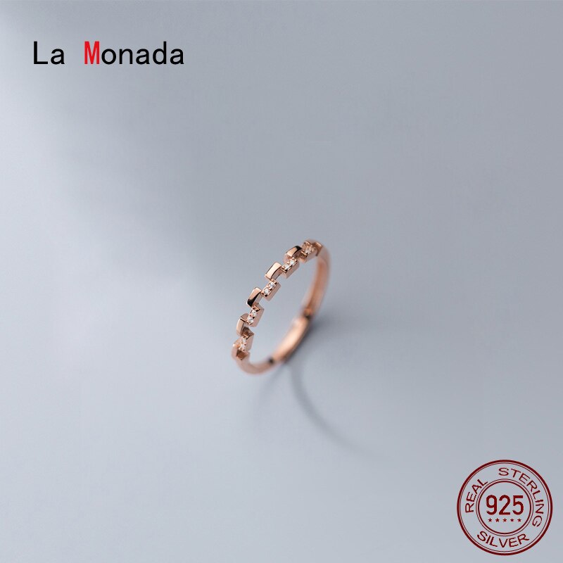 La Monada 52mm-58mm 925 Sterling Silver Rings For Women Irregular Bumps Silver 925 Jewelry For Women Ring On Finger For Girls