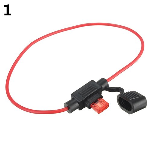 Bil auto 10a 15a 20a 30a mellemstørrelse vandtæt standard sikring af klinge type maksimal spænding 32v 30cm: Rød