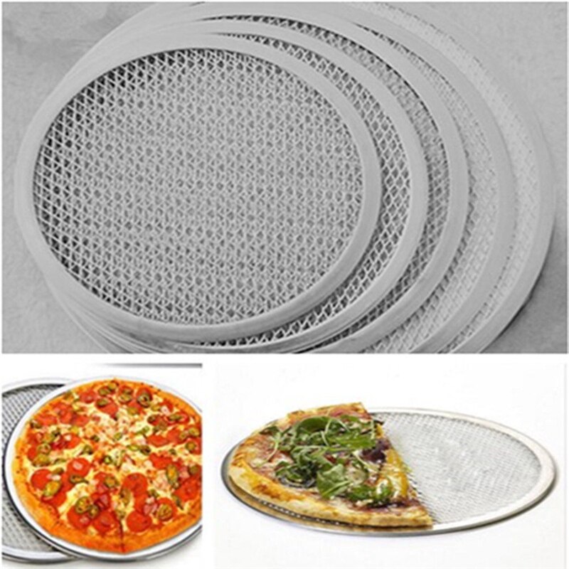 1 Pc Aluminium Platte Mesh Pizza Screen Ronde Bakplaat Netto Keuken Tool 6 Inch-7 Inch Keuken gereedschap