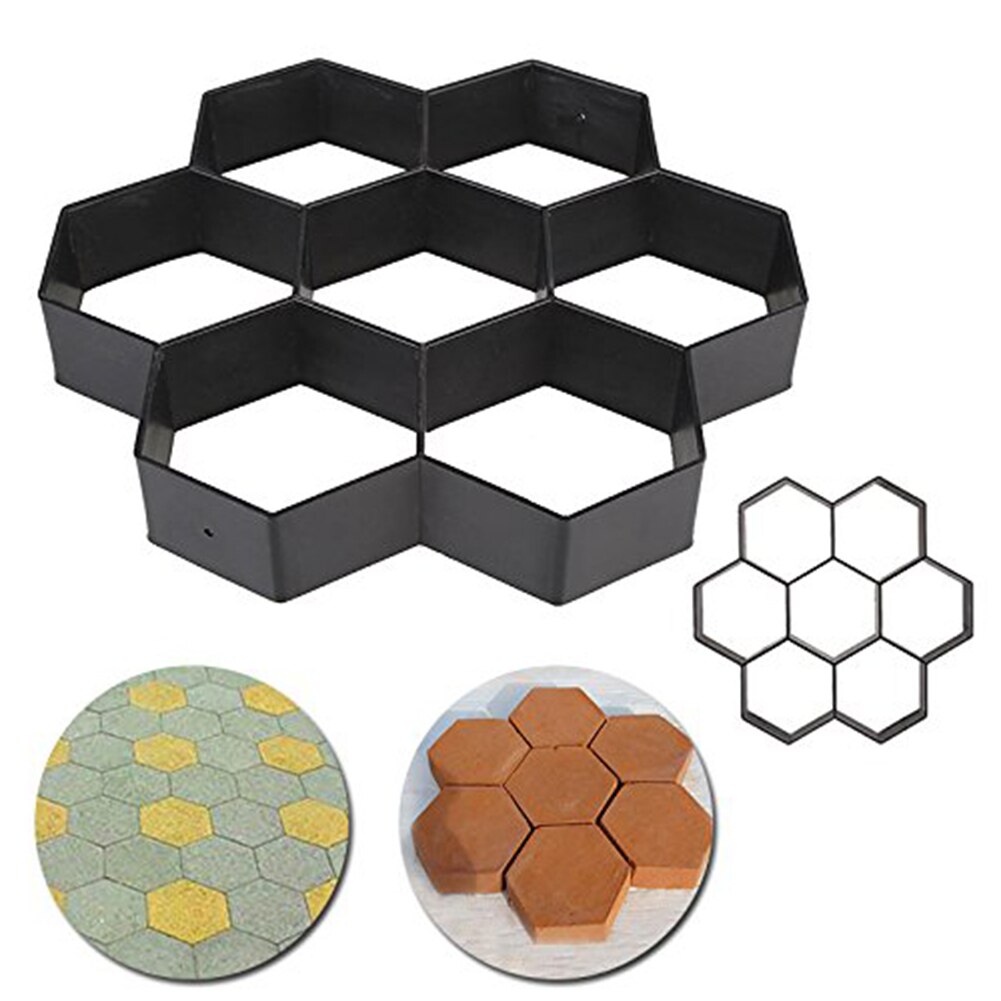 30Cm X 30Cm Hexagon Handleiding Bestrating Cement Baksteen Beton Bestrating Mal Path Maker