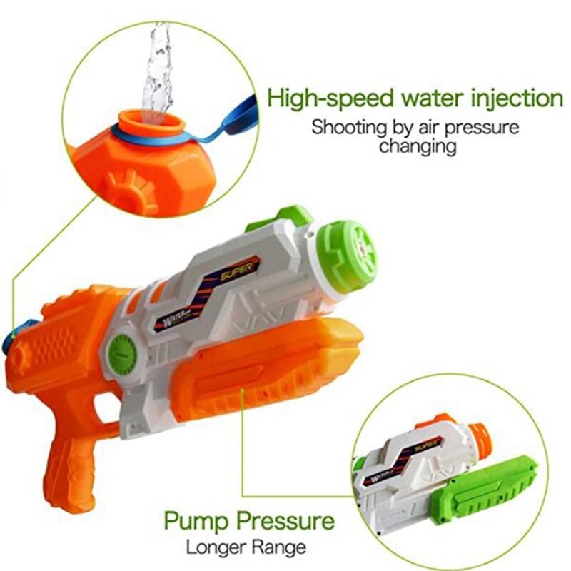 2Pcs für Kinder Squirt 1200CC Hohe Kapazität 6M Füße Palette Wasser Spielzeug für Kind Erwachsene