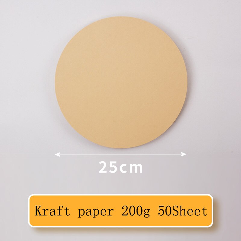 50PCS Kraft Sketch Paper 200/G Hand-Painting Sketch Paper Card Postcard for Sketch Drawing Pencil &amp; Pastel Art Supplies: 25cm Kraft paper