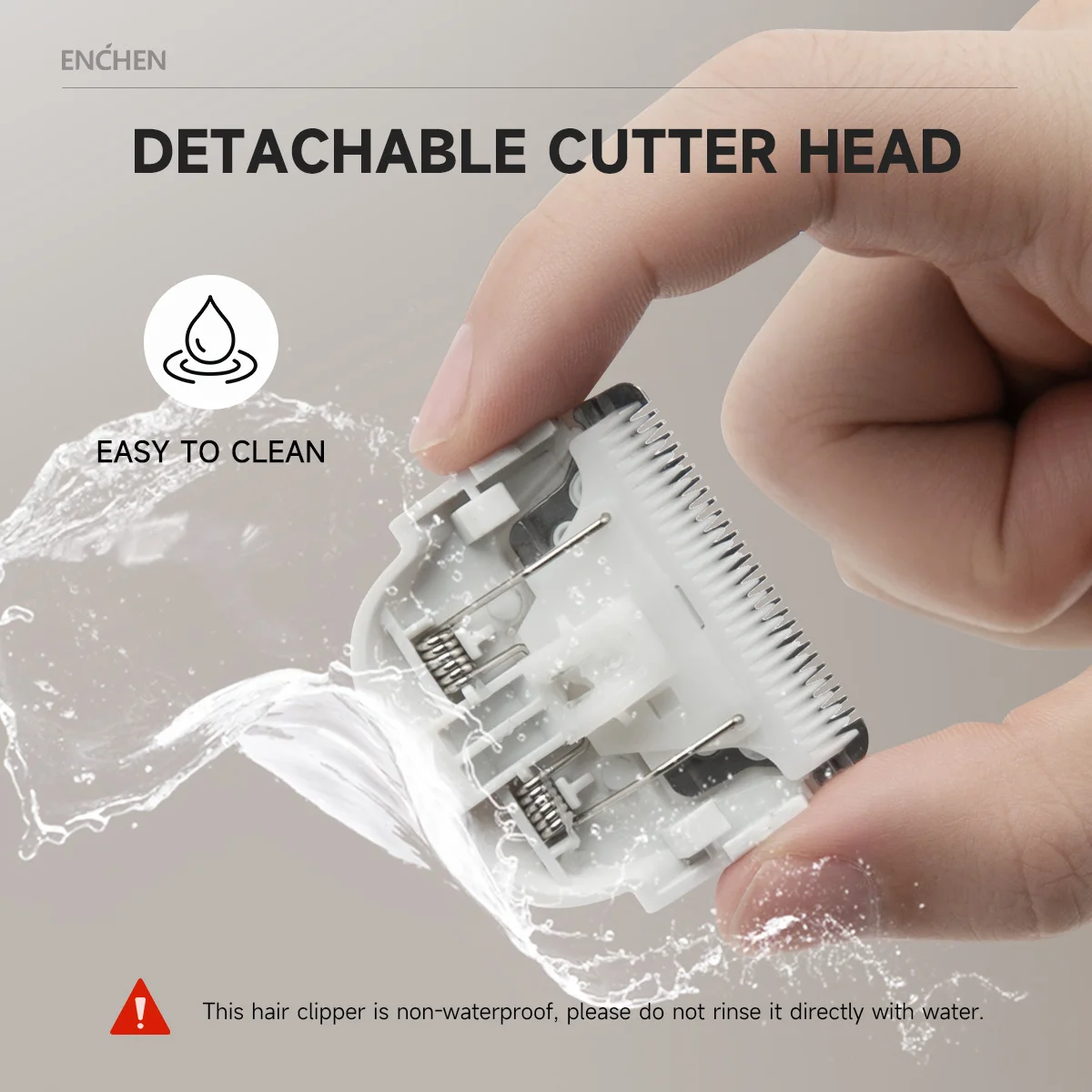 ENCHEN Tondeuse À Cheveux Machine De Coupe De Cheveux Tondeuse À Cheveux Professionnelle Rasoir À Barbe Tondeuse À Corps Réglable Sans Fil Pour Hommes Voyage Lock Barber - Boost 2