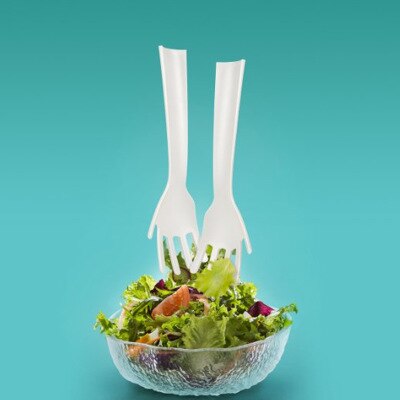 Helpende Handen Salade Servers Plastic Idle Salade Handen