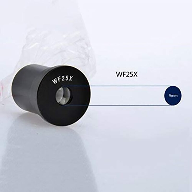 Microscope Eyepiece WF25X Biological Microscope Lens Wide-Angle Lens Monocular Part Interface 23.2mm-2Pcs