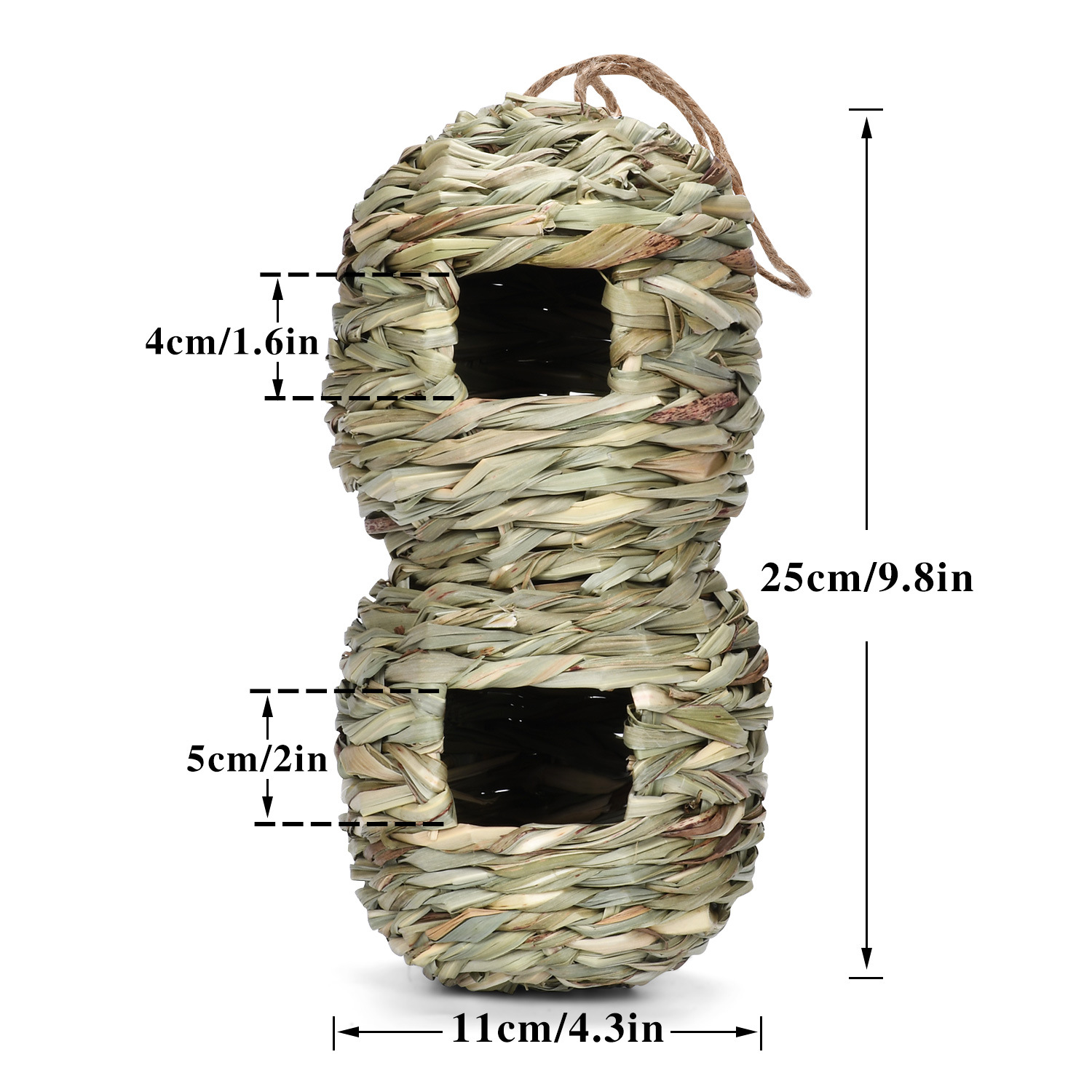 Hand Woven Hummingbird House Bird Hut and Hummingbird Houses Nest Small Hanging Bird Chickadee House for Finch Canary in Outdoor: E1