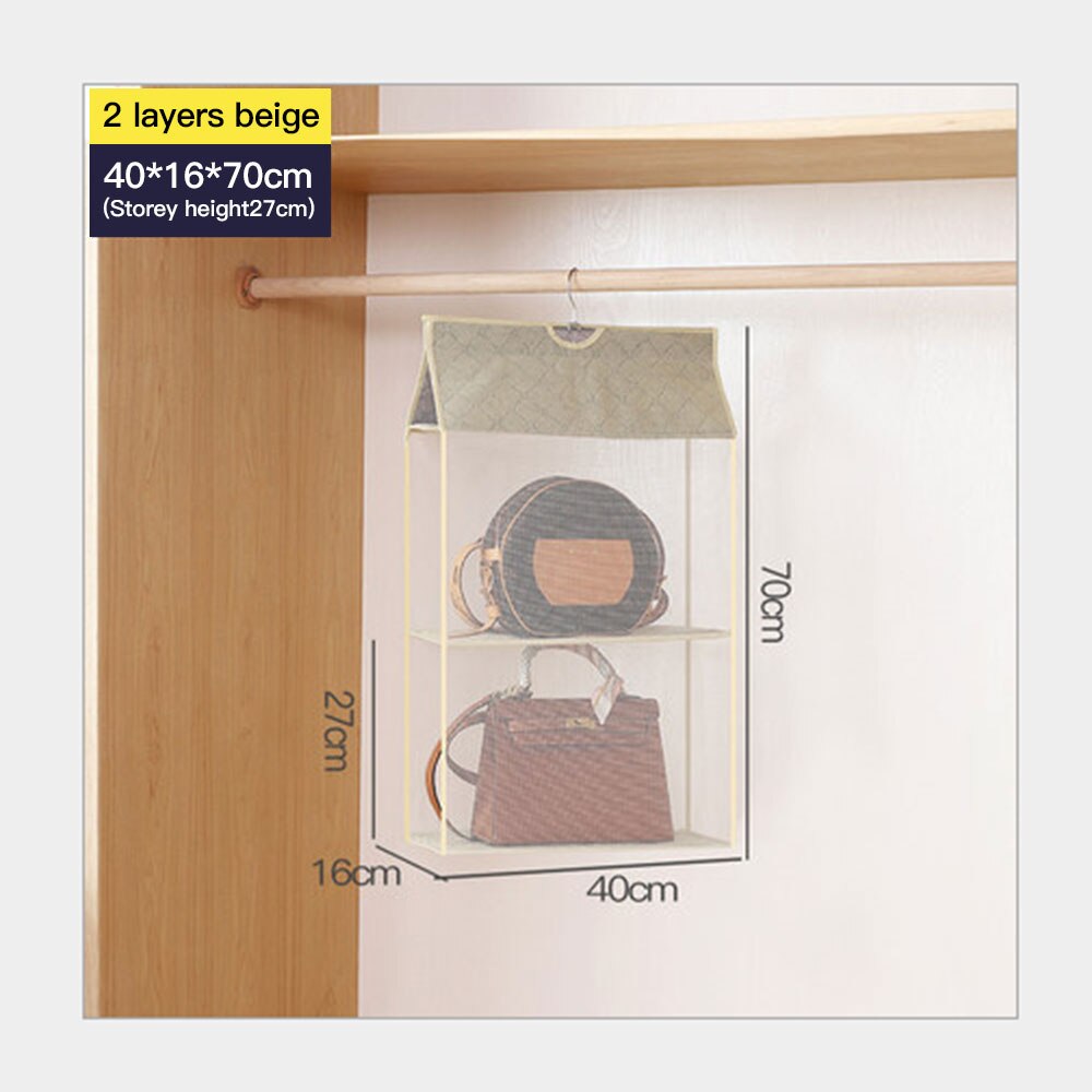Opvouwbare Opknoping Tas Opvouwbare Plank Bag Purse Handtas Organizer Deur Diverse Pocket Hanger Opslag Closet Hanger