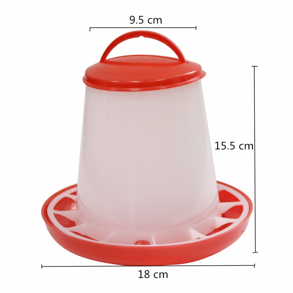 1.2 kg Chicken feeders Feed bucket Quail food containers Animal feed