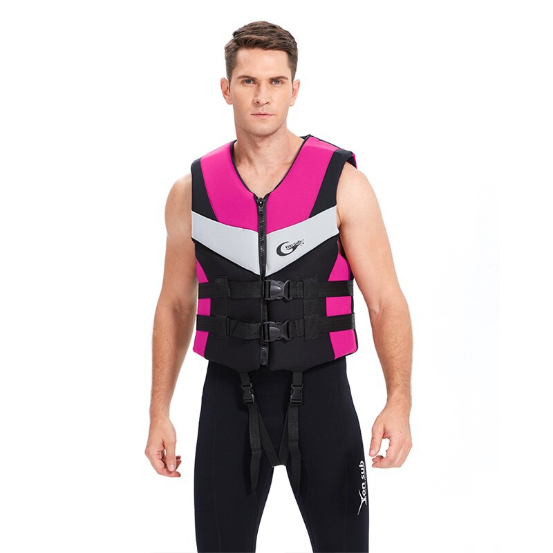 Odkryty Rafting Neopreen Zwemvest dla dzieci i mężczyzn Snorkelen Slij profesjonalne drifting ntage Vissen Kajakken: Pink / S