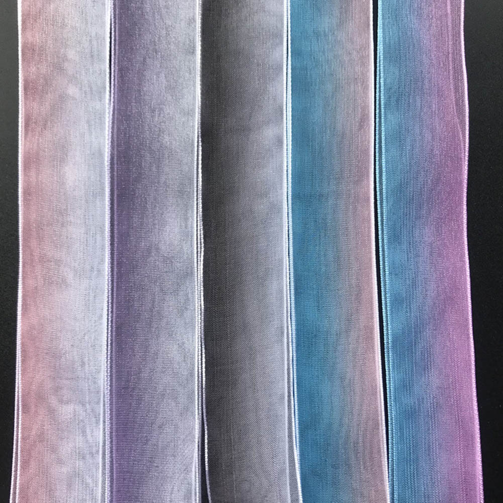 2.5Cm Verbreden Chiffon Organza Gradiënt Kleur Schoenveters 70/80/90/100 Cm Lengte Strik Sneaker Sport Schoenen Wit schoenen Veters