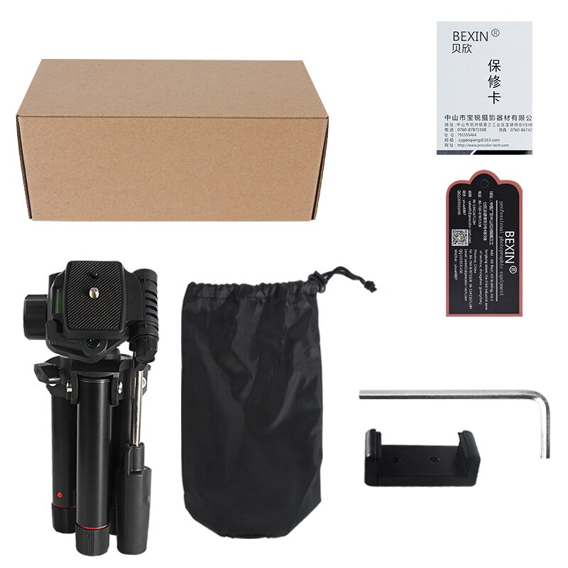 Bexin  ms19 portabelt stativ fotografering resestativ för canon nikon sony dslr/ildc kameror / max. ladda 5kg