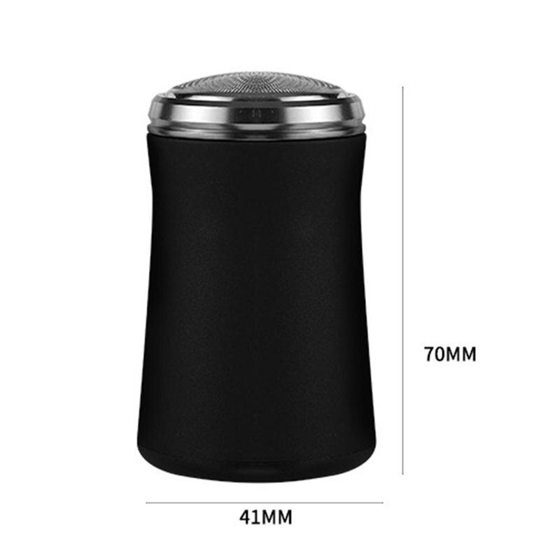 Mini lavável barbeador elétrico portátil 2 cabeça de barbear aparador barba recarregável máquina de barbear máquina viagem ferramenta