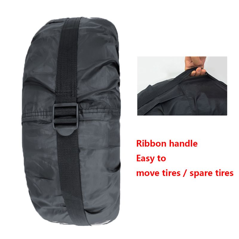 4 stuks reservebandhoes van polyester, winter- en zomerautobanden, opbergtas voor autobanden, accessoires voor voertuigen, wielbeschermers (s/l)