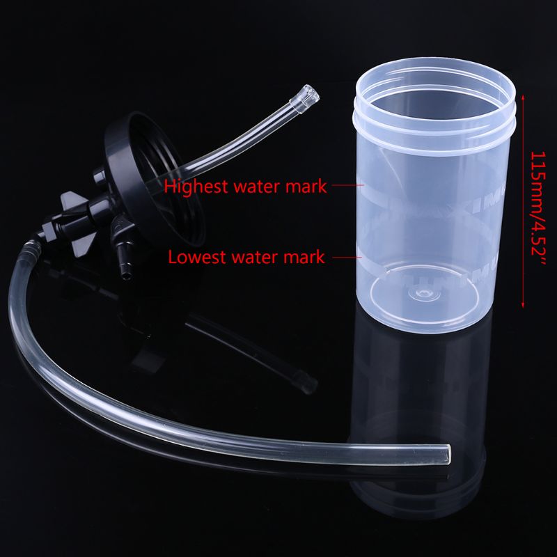 Oxygen Bubbler Bottle - Humidity Humidifier Water Bottle and Tubing Connector Elbow 12" for Oxygen Concentrator