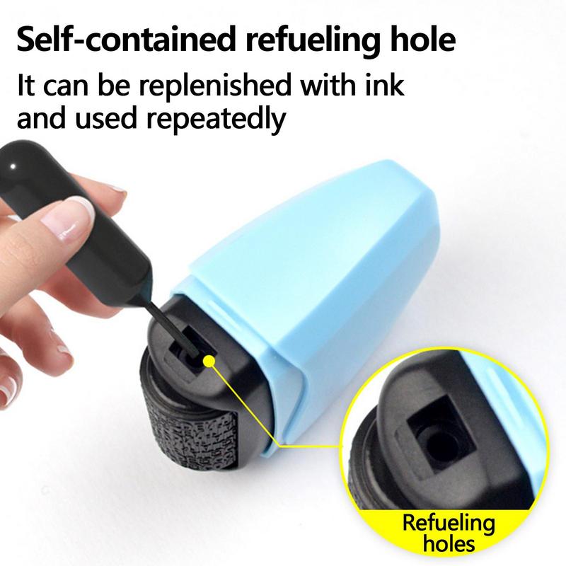 Manual Roller Stamp Privacy Protection Confidential Guard Information Data Identity Address Blocker Identity Anti-Theft Smear