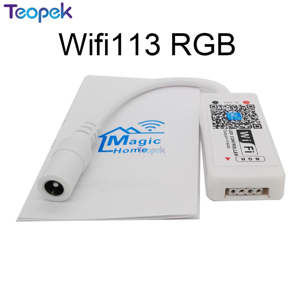 Magic Home Wireless WiFi Controller DC5V 12V 24V RGB/RGBW IR RF For WS2811 WS2812B Single Color RGB RGBW LED Strip: Blue