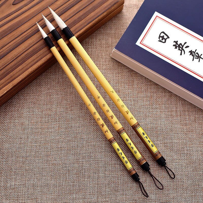Woolen Hair Chinese Calligraphy Brushes Pen Weasel Hair Chinese Painting Brush Chinese Landscape Watercolor Painting Brushes Pen