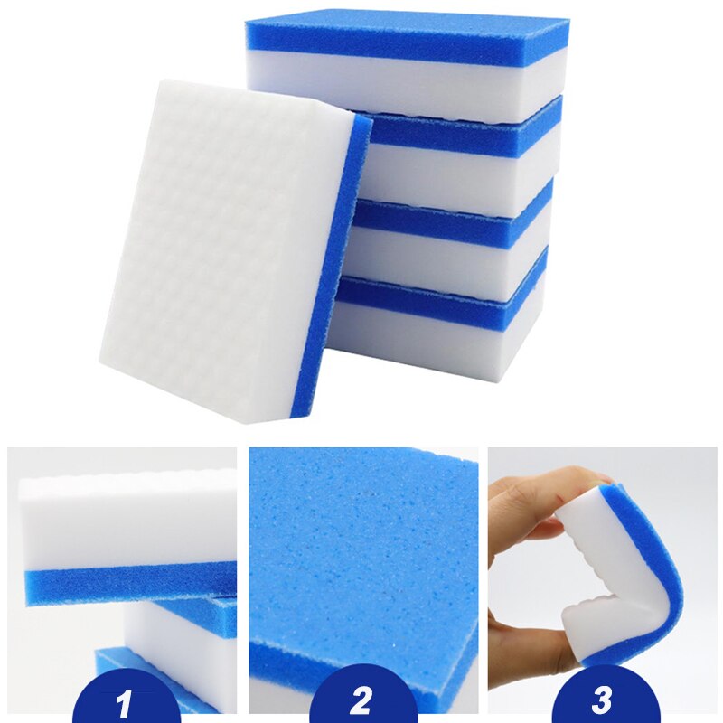 1/2/4/6Pcs Magic Spons Gum Blauw Emery Spons Keuken Tool Schotel Pot Borstel melamine Spons Cleaner Roest Remover Brush