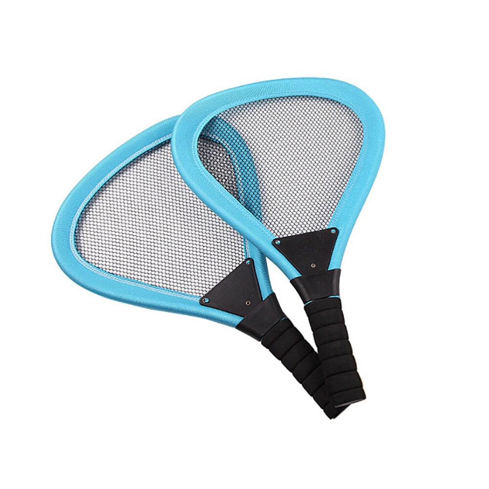 5 pçs crianças pano raquete de tênis praia raquetes beachball raquete crianças suprimentos ao ar livre (vermelho 2 pces raquete, 1pc badminton, 2 pces oce