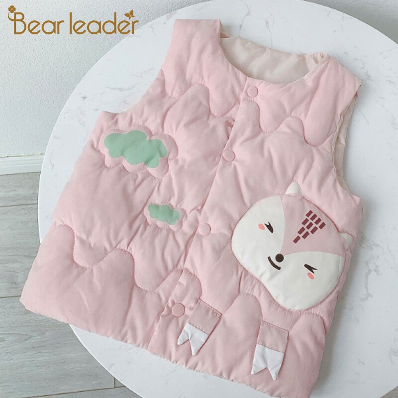 Ours Leader enfant en bas âge bébé dessin animé gilets hiver enfants filles beau modèle vêtements d'extérieur infantile mignon tenues 2-6Y