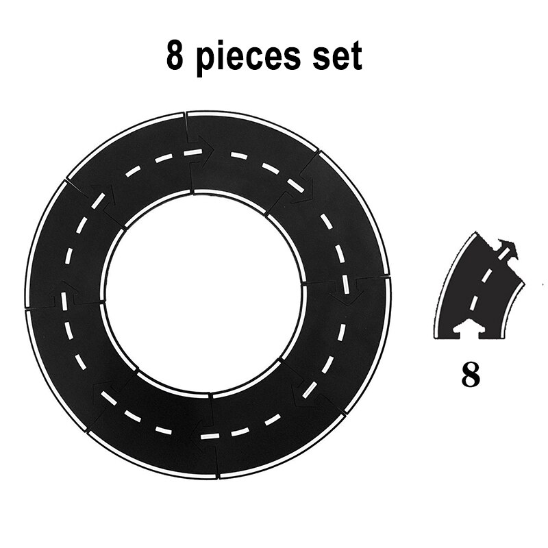 DIY PVC Puzzles Track Play Set Road Car Track Baby Puzzle Game Mat Floor Carpet Educational Learning Toys Nordic Kids Room Decor: 8 pcs set