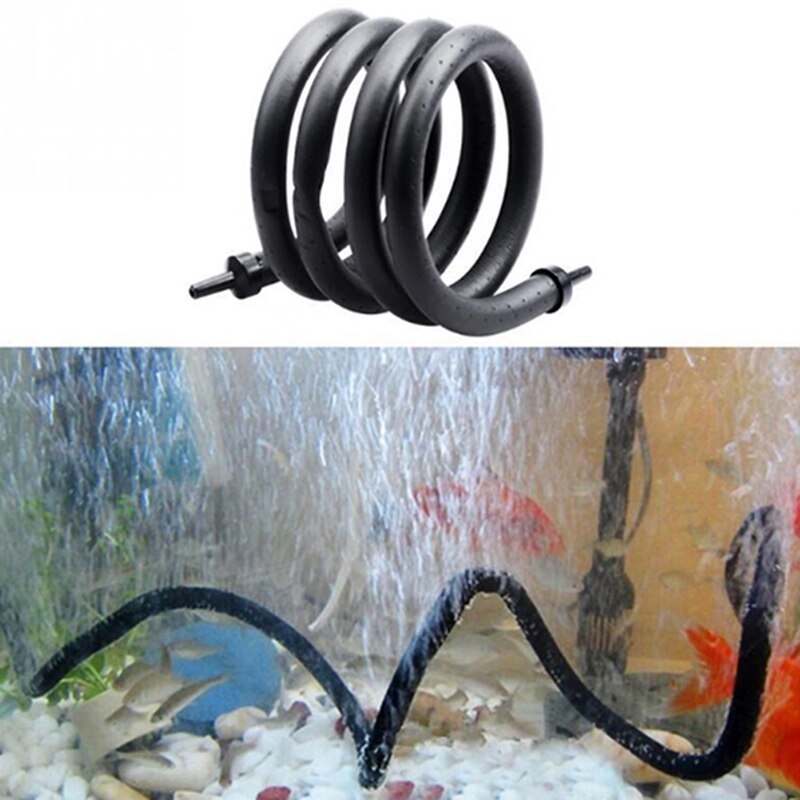 Sorte akvarier pumpe hydroponisk oksygen diffuser rør luft stein boble bar vegg gardin rør slange for akvarier 20/60/120cm