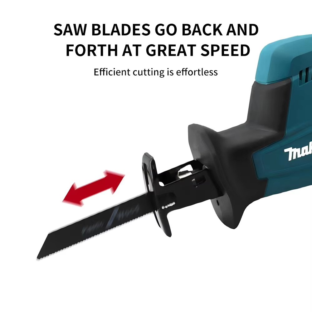 Makita DJR189 18V Cordless Electric Reciprocating Saw Brushless Rechargeable Wood Metal Cutting Saw Portable Saw Power Tool