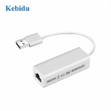 Kebidu USB 3.0 naar RJ45 Micro Lan Netwerk Ethernet Adapter Card 10/100 Adapter voor PC/windows 7, laptop, LAN Adapter