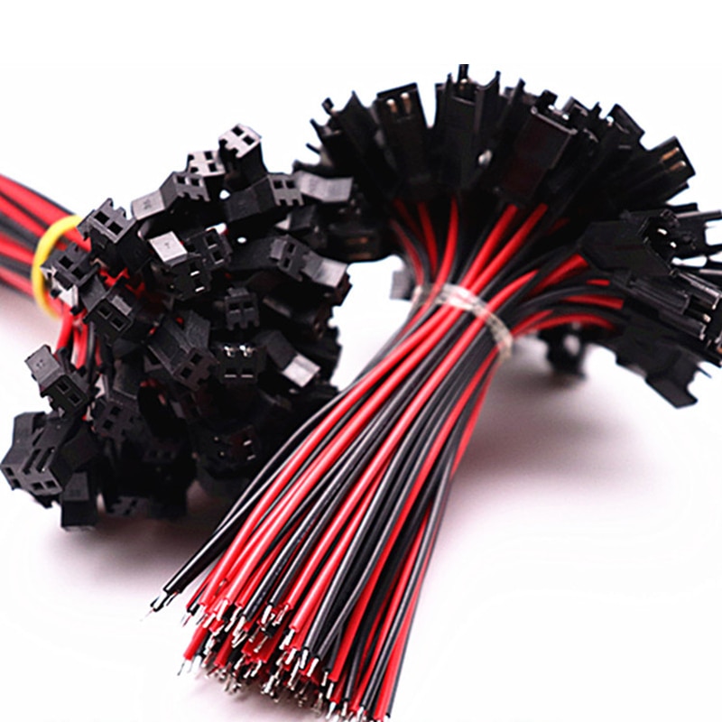 20pcs Male to Female Plug Terminal Wire Connector Terminal Line for LED Downlight Ceiling Lamp Waterproof Terminal Connector