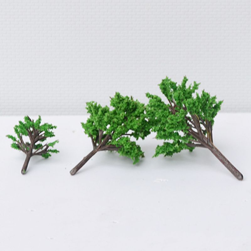 5Pcs Pfirsich Bäume Miniatur Modell Sand Tabelle Wald Layout DIY Handgemachten Materialien