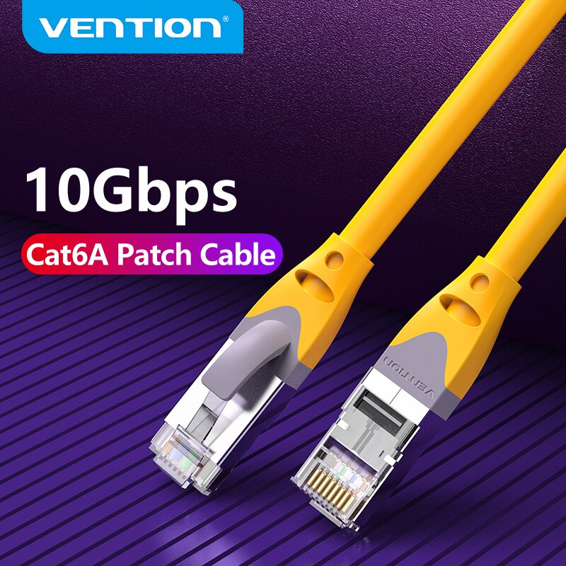 Vention CAT6A Ethernet Cable SSTP RJ45 Lan Network Cable 10 Gigabit High Speed 500MHz Cat6 a Patch Cord for Modem Router Cable
