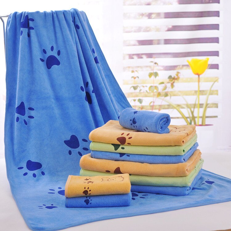 Soft Cartoon Bath Towel Superfine Fiber Towels Soft and Absorbent Towel for Home Bathroom Absorbent Towels Super Large Blue