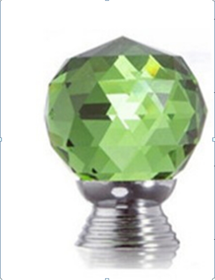 Rund 30mm diamant kristall glasdörr lådskåp garderob draghandtag rattar möbelhandtag: 7