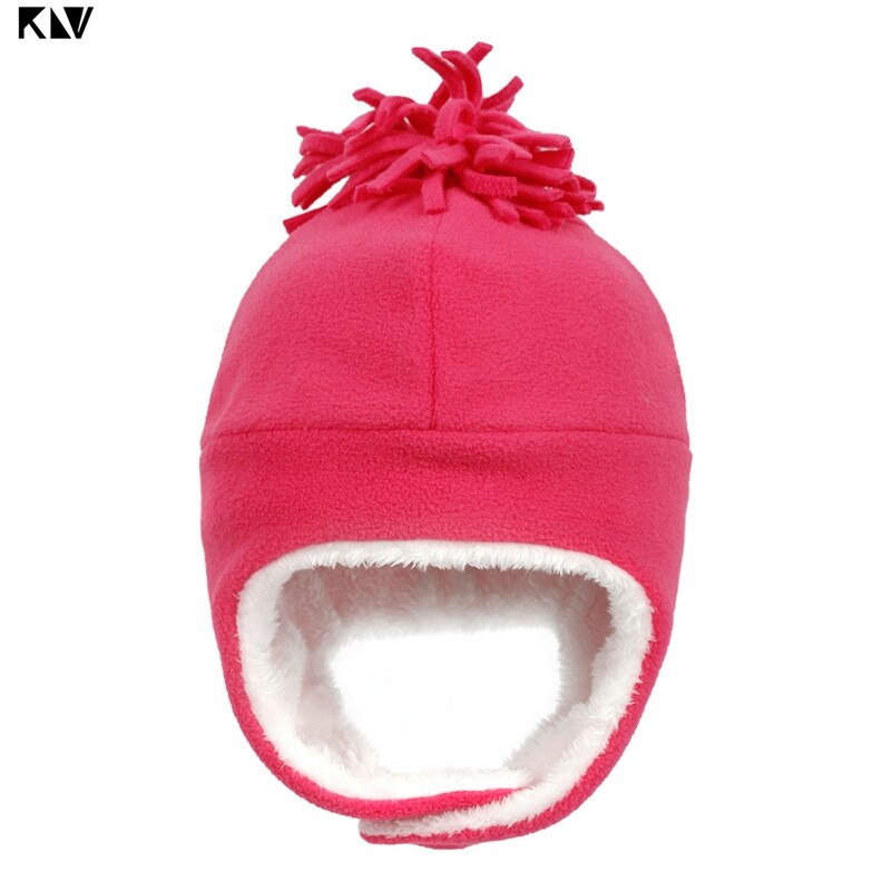 Cappello da pilota per berretto caldo antivento foderato in mucchio foderato in mucchio per bambini: rosa rosso / for 3-10 years old