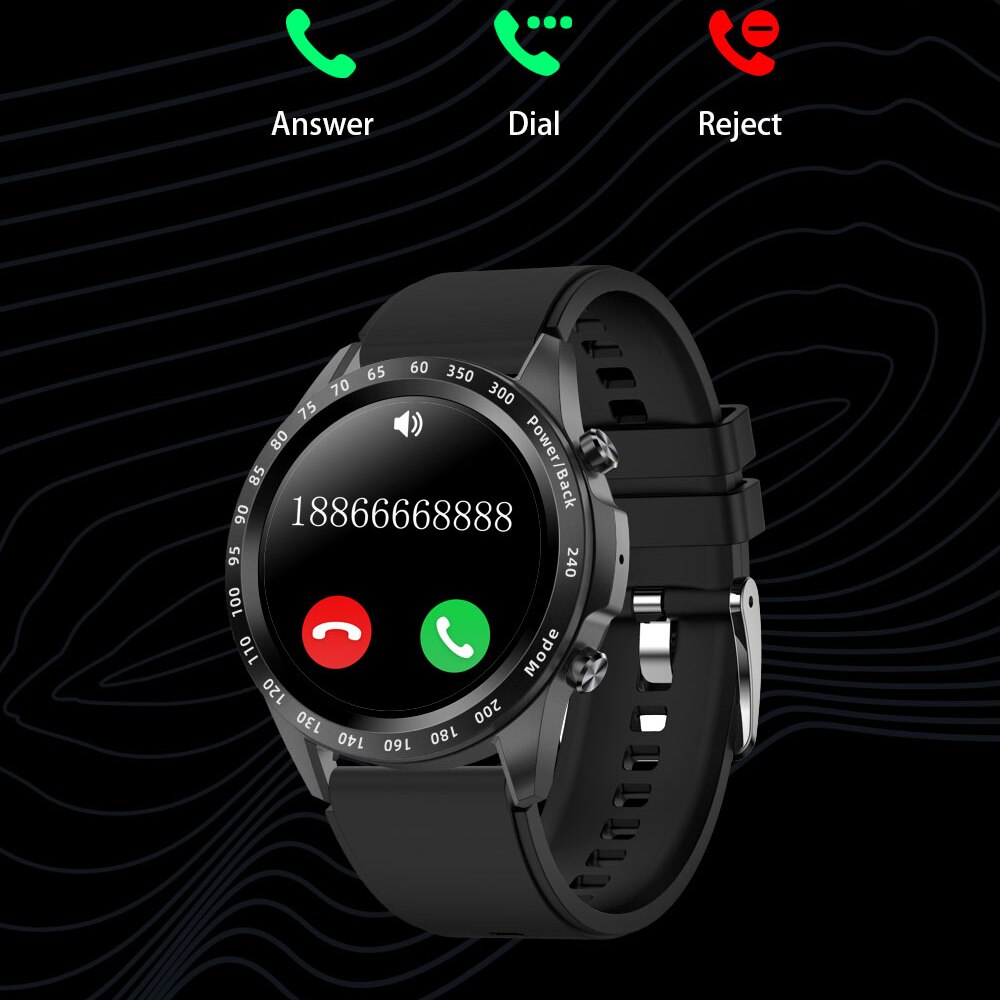 SENBONO 2022 Neue Bluetooth Antwort Anruf Clever Uhr Männer HR Monitor Wasserdicht Zifferblatt Rufen Lokalen Musik Smartwatch für TWS Kopfhörer