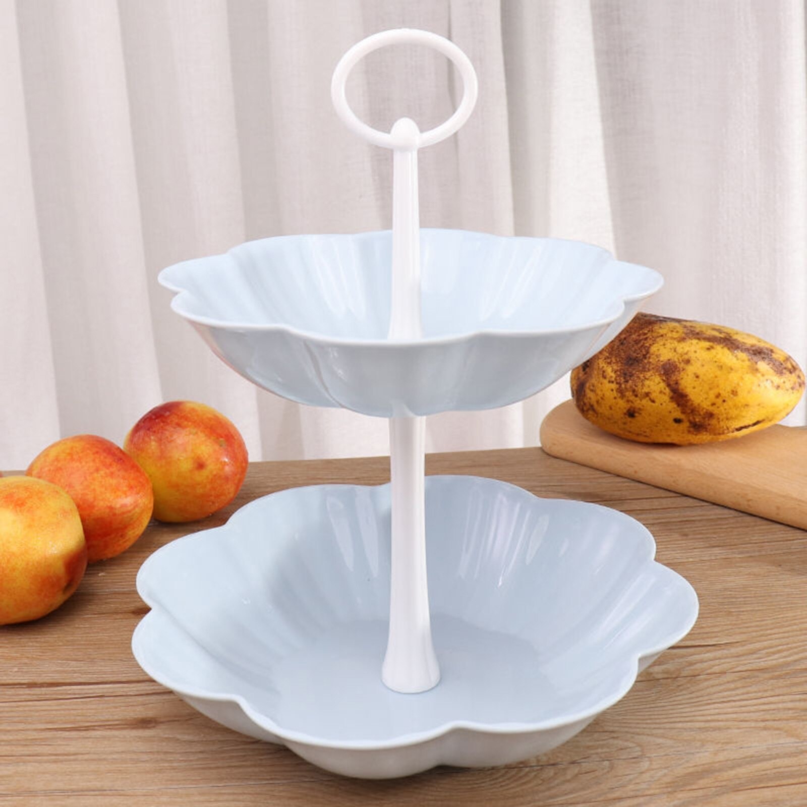 Afneembare Cake Stand Europese Stijl 2 Tier Gebak Cupcake Fruitschaal Serveren Dessert Houder Wedding Party Home Decor