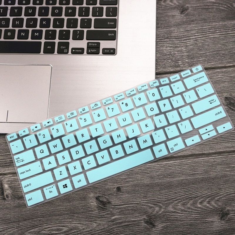 Housse de protection de clavier d&#39;ordinateur portable 14 pouces, pour Asus ZenBook 14 UX433: whiteblue